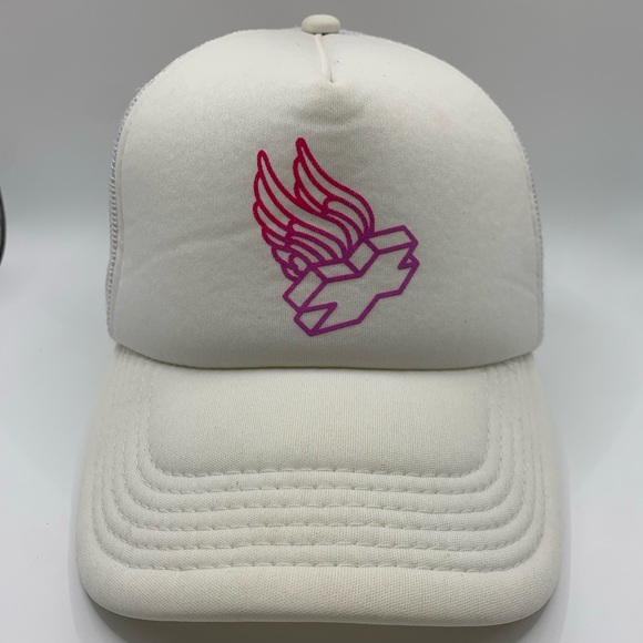 White Pinkdolphin SnapBack Trucker Hat - Picture 1 of 5